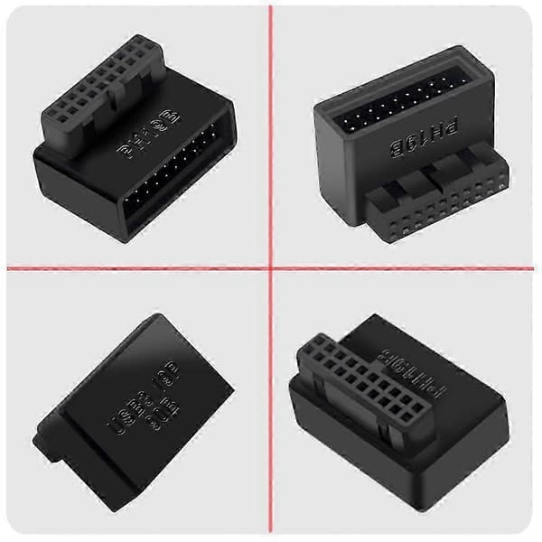 USB Header 90 Graders Adapter for Datamaskin Hovedkort USB 3.0 19P 20P