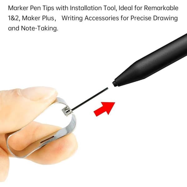 20 Remarkable 2 Stylus-ersättningsspetsar, kompatibla med Remarkable 1 & 2 Maker Plus, precisionsritning