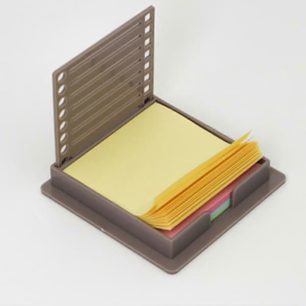 Sticky Note Dispenser Sticky Note Holder med Stencil Sticky Notes Skabelon Selvklæbende Notesblok Note Organ