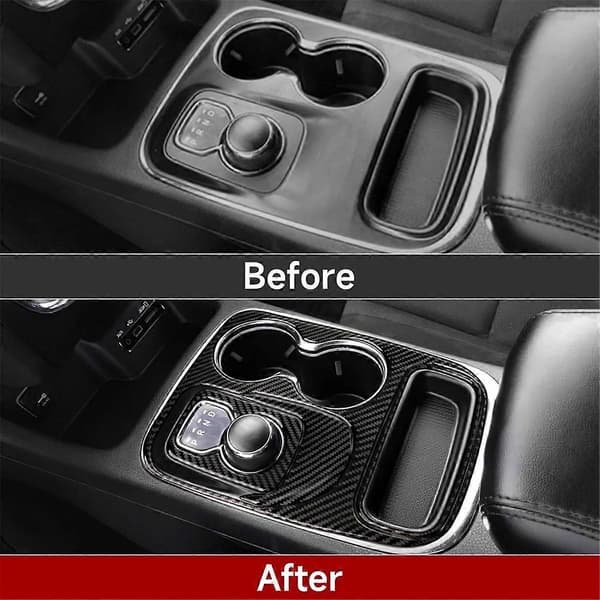 Midterkonsol Gearskiftepanel Dækplade Trim Kit til Durango lhd Carbon Fiber Pattern