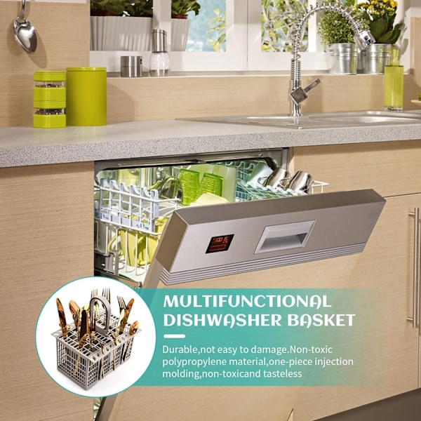 Universalkorg för bestick till diskmaskin, kompatibel med Hotpoint 99673-8729, C00257140, C0038660, Indesit, Whirlpool-WELLNGS