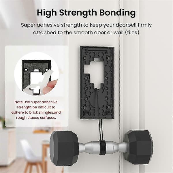 Borefri montering til Ring Video Doorbell (2020) holder As Shown