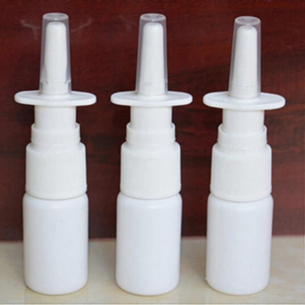 60 stk 10 ml sprayflaske påfyllbar plast tåke nesespray J2