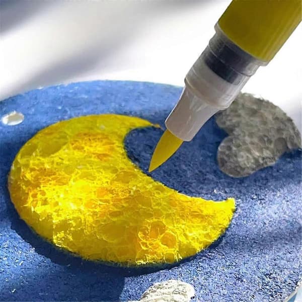 30 st 3D-ritning Magic Canvas Svamp med vattenborste DIY
