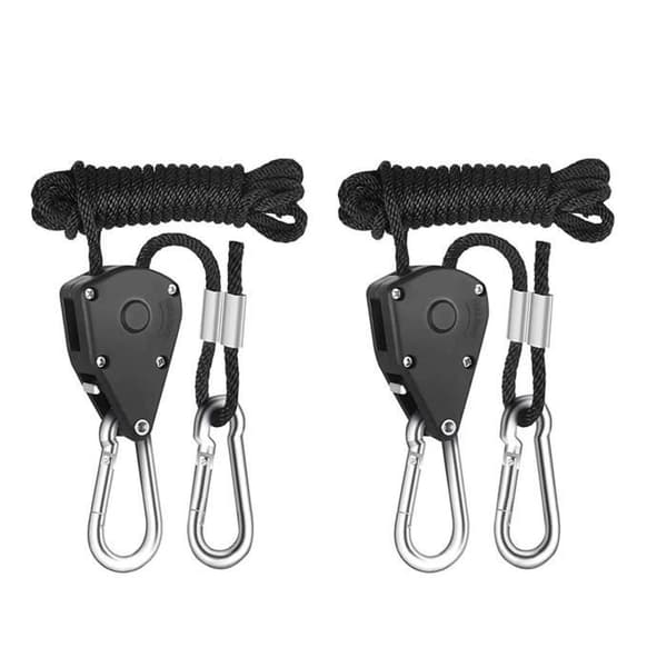 Justerbara vajerspännare för växtfläktar och solsegel - 2-pack - 2m