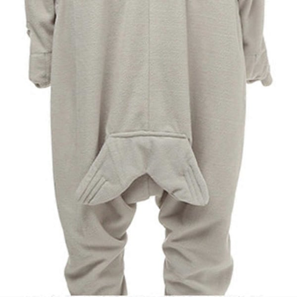 Harmaahylje eläin sarjakuva jumpsuit pyjama miesten ja naisten kotivaatteet L