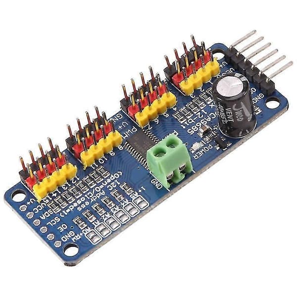 2 stk. Pca9685 16-kanals 12-bit Pwm servomotor driver I2c Iic modul til servomodul