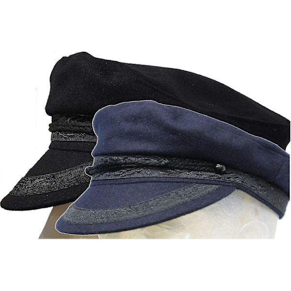 Kasket Græsk Fisker Yachtsman Jeremy Corbyn Hat Black Small
