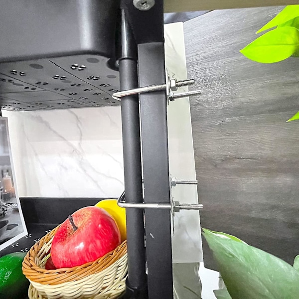 Neliömäiset U-pultit, 70 X 110 Mm Ruostumattomat U-pultit, M8 U-pult Pähkinällä, Kehyksen Levyllä Ja Aluslevyllä, M8 U-pult Levyjen Ja Putkien Kiinnittämiseen (70 X