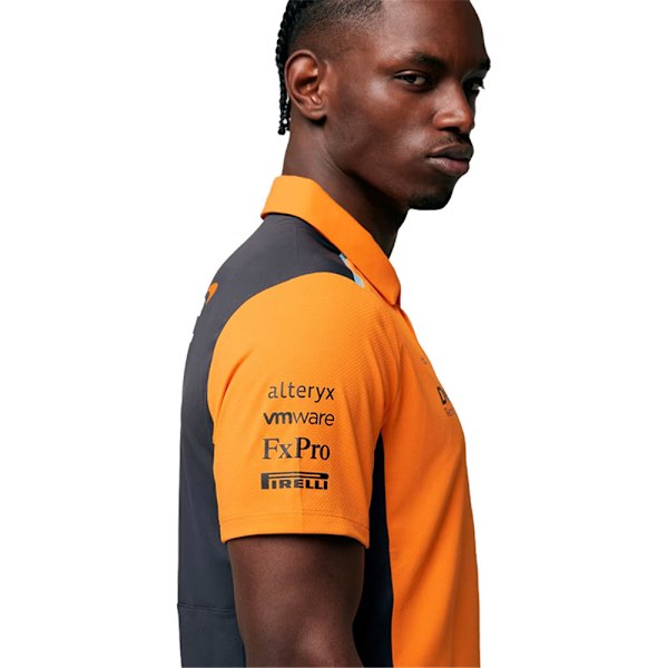 McLaren Ny F1 Racingdräkt Gul Kortärmad Polotröja Team Herr T-shirt S