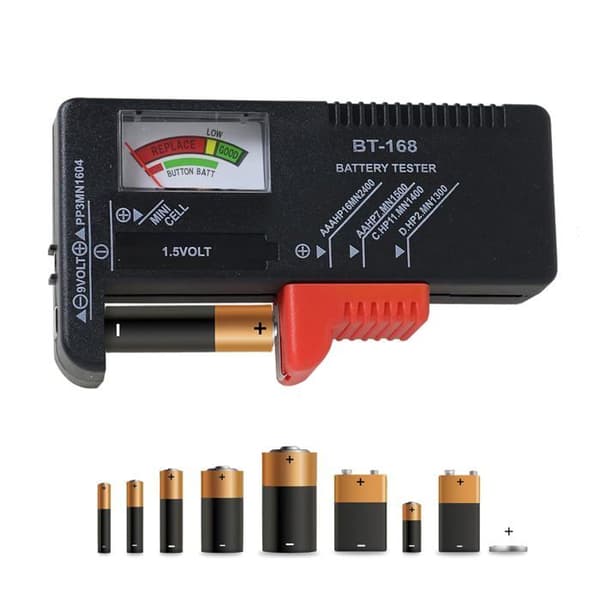 Universal batteritestare, bärbar batterispänningstestare, hushållsbatteritestare
