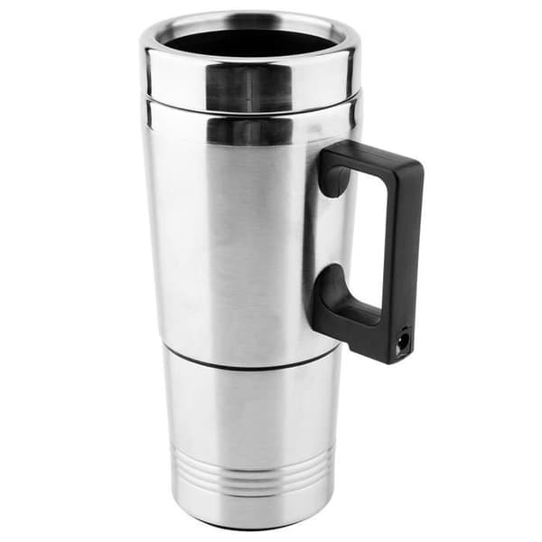 12V elektrisk bilkjele i rustfritt stål 350ML + 150ML - Grå - 60 Watt