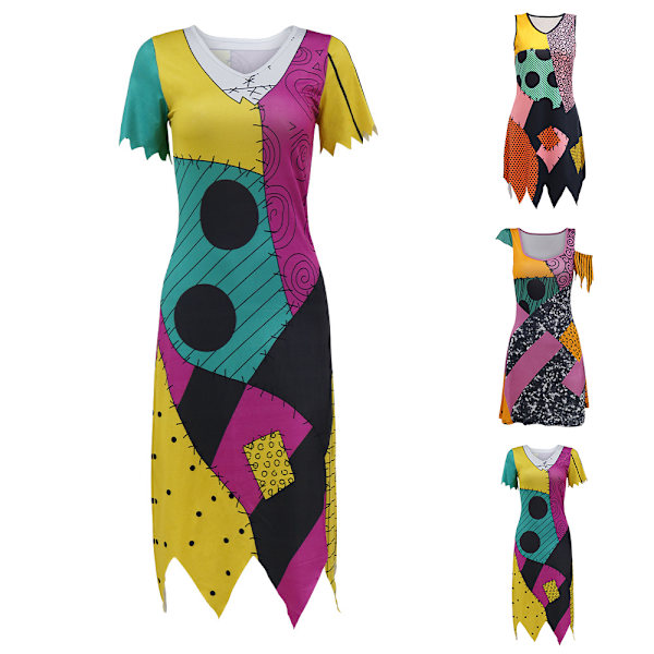 Painajainen Ennen Joulua Sally Cosplay-Puku Naisten Mekko Halloween Masquerade-Asut C C M
