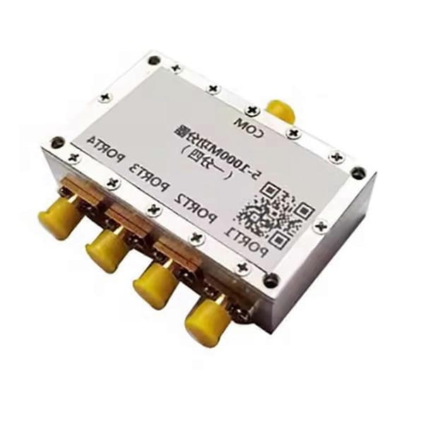 5-1000M RF Strømdeler Kombiner 1 til 4 Strømdeler til UHF VHF