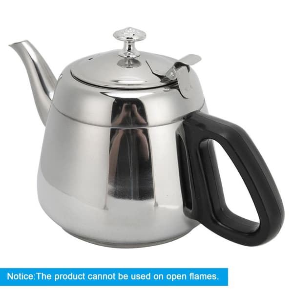 Tekanne i rustfritt stål med filter, 1,5 L