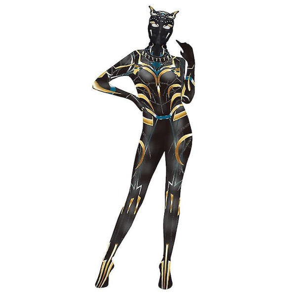 Black Panther Cosplay Kostym Shuri Jumpsuit För Vuxna Barn Halloween Carnival Party Disguise Whbyv 160