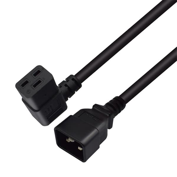 Kvalitets rettvinklet IEC320 C19 til C20 strømkabel for UPS-strømforsyninger