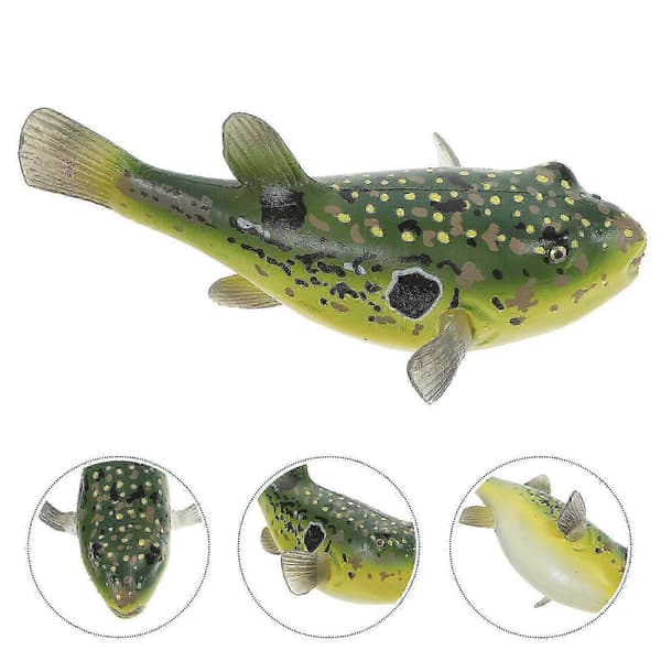 Kunstig Kulefisk Havdyr Figur Simuleringsmodell Festfavoritt 4.5X5.3X10CM