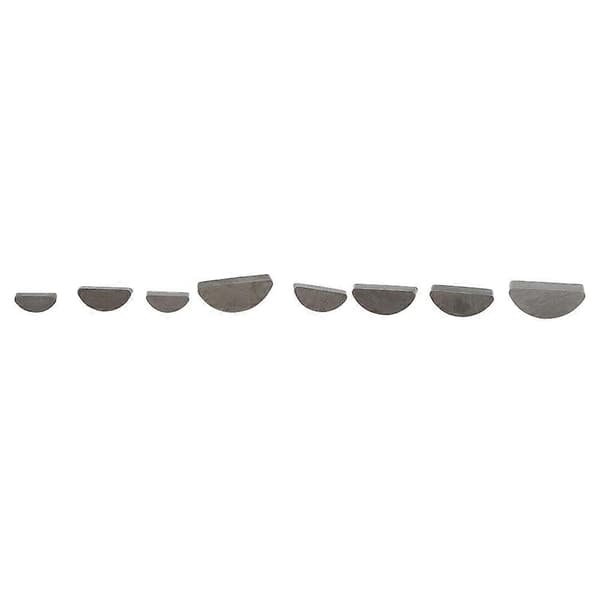 [KK] 80pcs Stainless Steel Half-Moon Key Assortment in Various Sizes with Storage Box