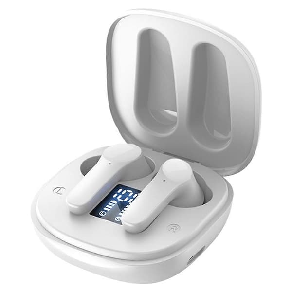 B11 Smarte Stemmeoversettelsesørepropper Støyreduksjon Bluetooth-kompatible In-Ear Hodetelefoner - Hvit
