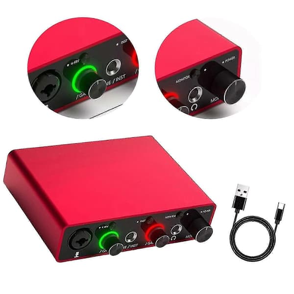 Til Focusrite Scarlett Solo 3. generation USB o Interface Guitarist VokalistXD