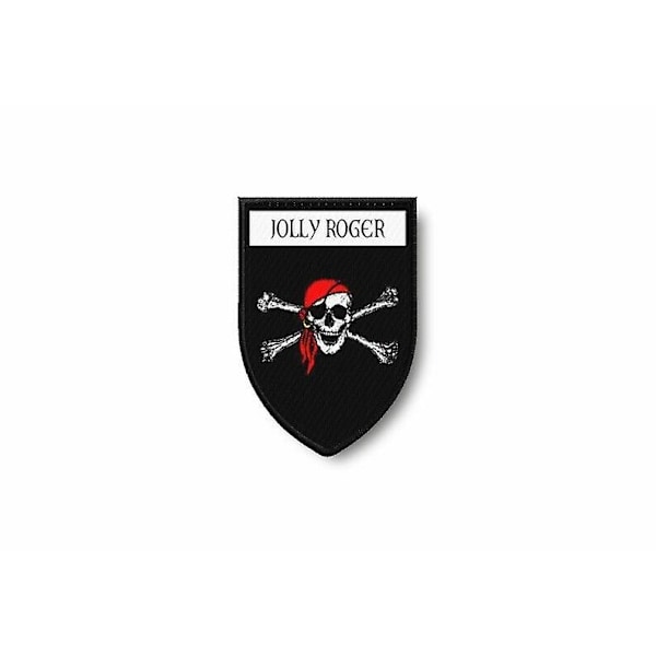 Patch Ecusson Termocollant Broderet Kant Trykt Flag Pirat Jolly Roger