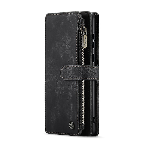 Samsung Galaxy A53 5G CaseMe C30 Monitoiminen Puhelimen Nahkakotelo Pidikkeellä, Korttipaikalla ja Lompakolla Black