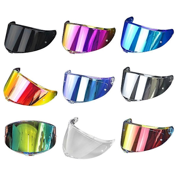 Til K6 Motorcykler Hjelm Visir Linse Skjold Full Face Hjelm Visir Black