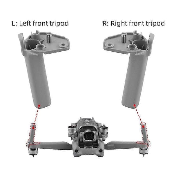 DJI Mavic Air 2S -varalaskutelineet - vasen ja oikea pari (2 kpl) Left Front Tripod