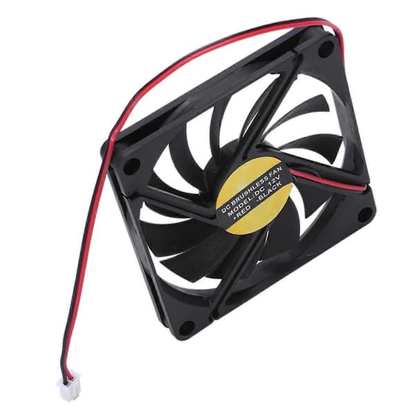 80 mm 2-bens stik køleventilator lavt tryk til pc-computerhus CPU-køleradiator Black