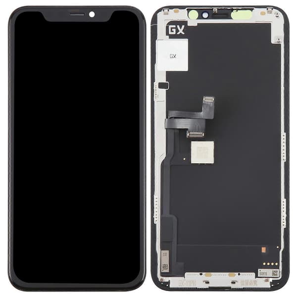 GX OLED-skærm med ramme til iPhone 11 Pro (sort) Black