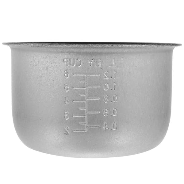 Ersättningsinnergryta för riskokare, universell passform non-stick kokfoder Silver 18.50X18.50X10.80CM