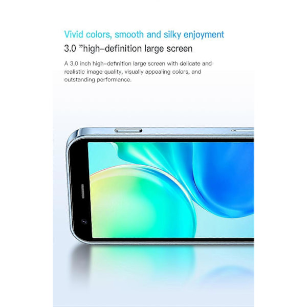 Rainbuvvy SOYES XS15 Mini Smartphone 3.0 Tommer Skærm Android 8.1 2GB RAM 16GB ROM Dual SIM Play Butik 3G Mobiltelefon black