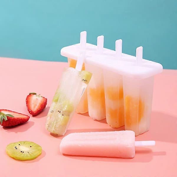 4-celle isform til is, DIY ismaskine, hjemmelavet is A