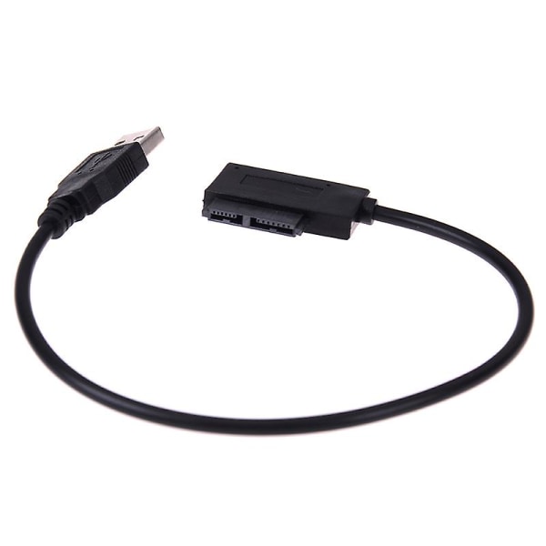 USB till 7+6 13pin Slim Sata/ide Cd Dvd Rom Optisk enhetskabeladapter