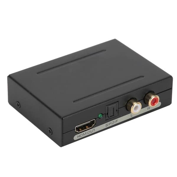 HDMI Audio Extractor, lydadapter til RCA L/R HDMI til HDMI SPDIF optisk 100-240V