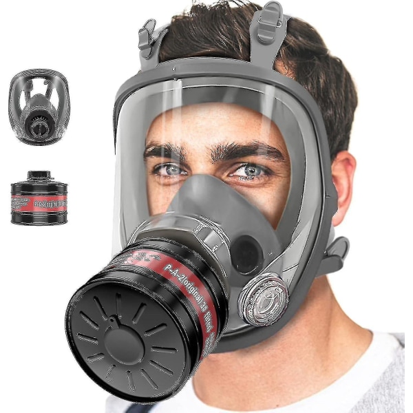 Gasmasker överlevnad kärnkraft och kemisk, gasmask med 40 mm filter mot gasformaldehyd kemisk