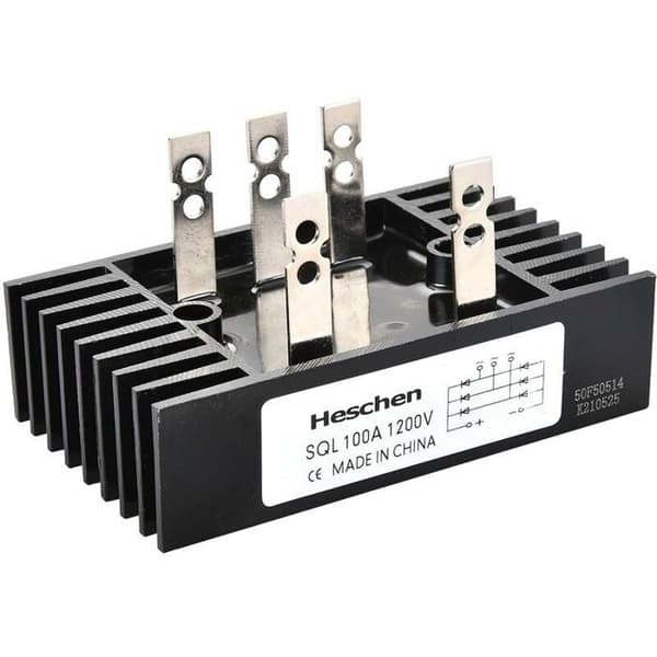SQL-100A 100A 5-terminal trefaset brorettediode-modul