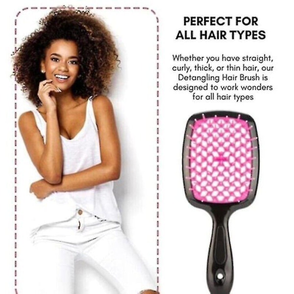 Fhi Heat Unbrush Wet & Dry Vented Detangling Hair Brush-w Black