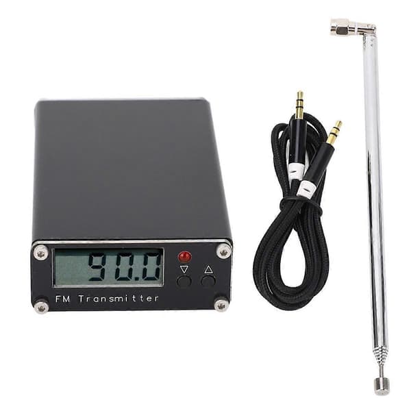 FM Broadcast Transmitter Lang Rækkevidde 76-108MHz FM Broadcast Black