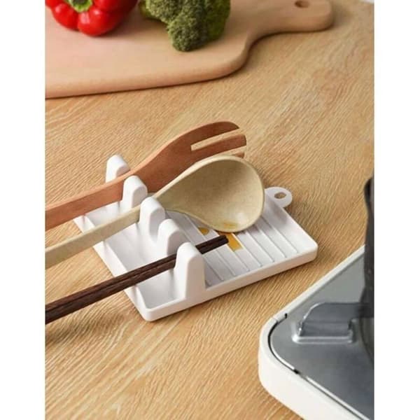 Hvid skeholder, spatelholder, 14x12,7cm