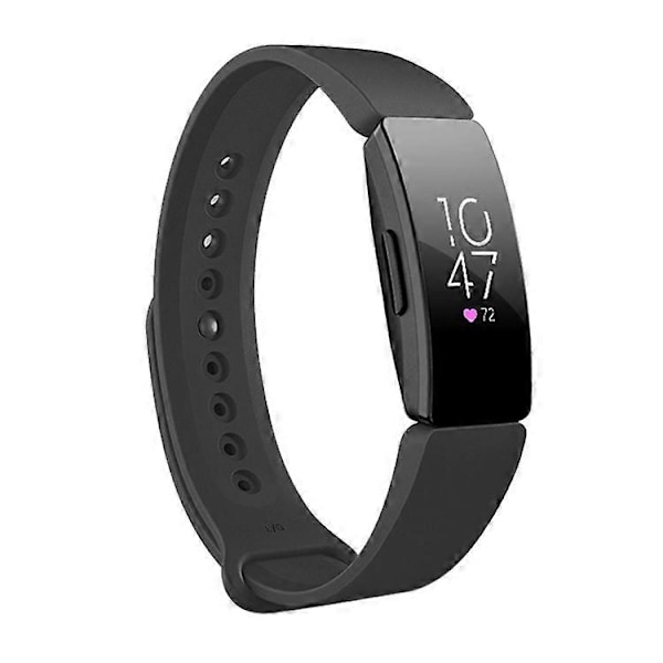 Armbandsfäste med tryckknapp för Fitbit Inspire HR Black