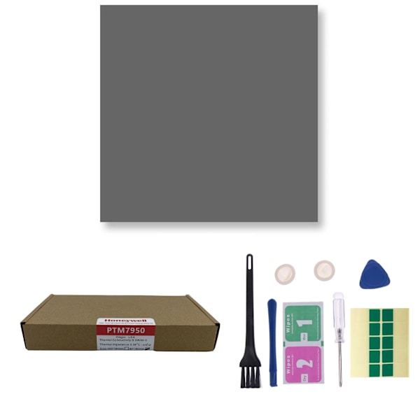 Honeywell PTM7950 Fasförändrande Silikonplatta - Portabel CPU GPU Silikonfettplatta 0.07 0.07 D