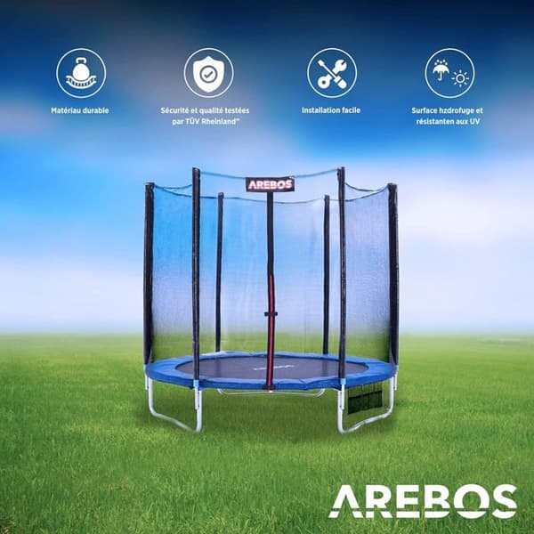 AREBOS Trampolin Sikkerhedspude - 427 cm - Blå