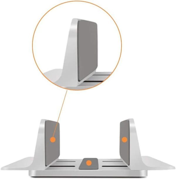 Bærbar computerstander, lodret bærbar computerstander, justerbar stander til Macbook/Notebook/Surface Pro og iPad