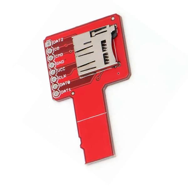 Micro-SD Sniffer Kompatibel med TF-kortadapterplatta Universal Red