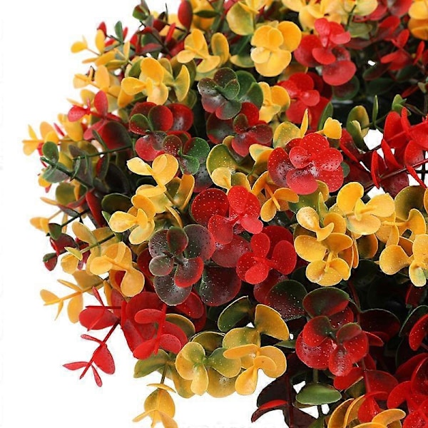 Konstgjorda julkransar Falska blommor Eukalyptusring Dörrdekoration Hemhängen Halloween Väggdekoration Rekvisita Dekoration small