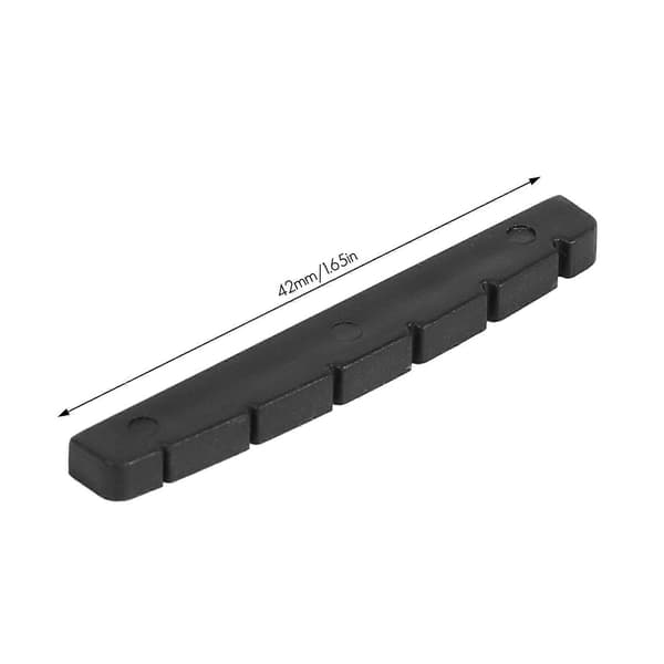 Elgitarr övre sadel platt botten PT-5042-00 42*3*5.5mm Black