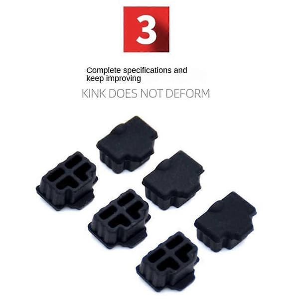 Rj45 Silikone Støvprop Støvhætte Støvhætte Router Switch Netværkskabel Interface Computer Netværkskabel Støvhætte