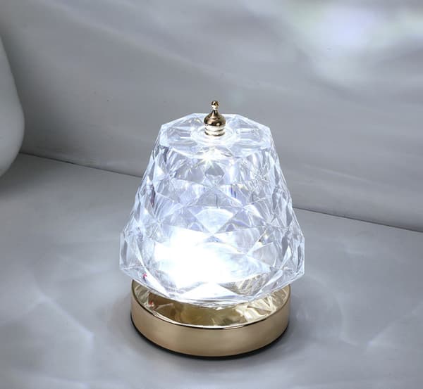 [KK] Touch Control Rose Krystal Bordlampe